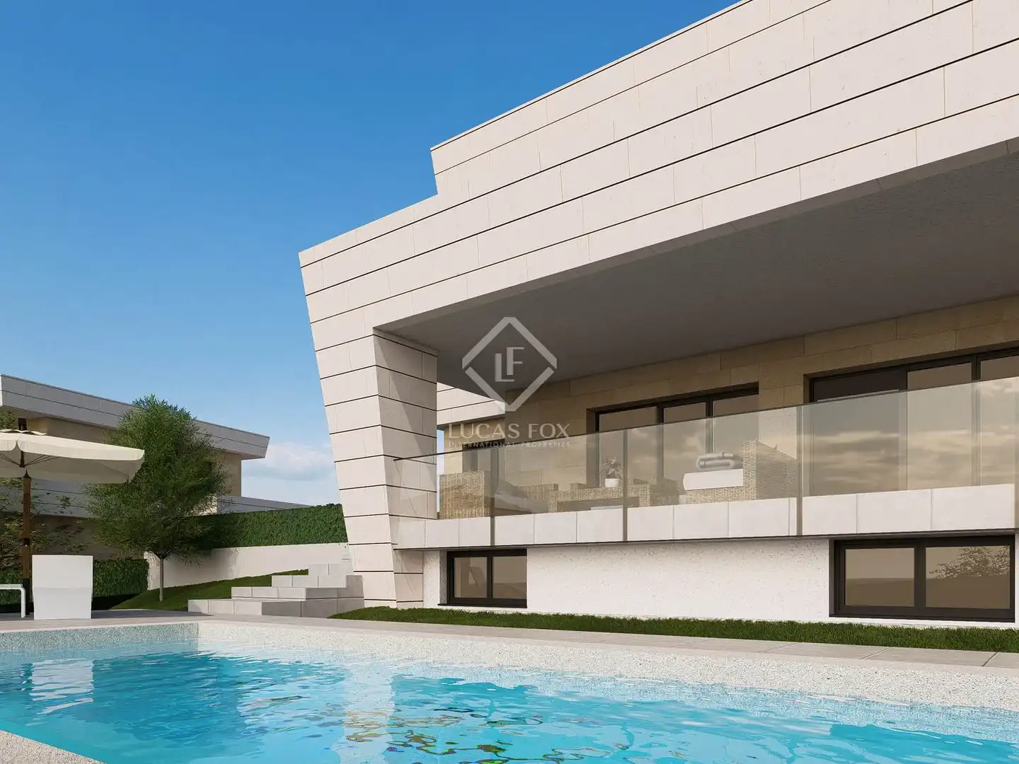 Vista exterior de Casa o chalet en venta en Las Rozas de Madrid con Calefacción, Jardín privado y Terraza