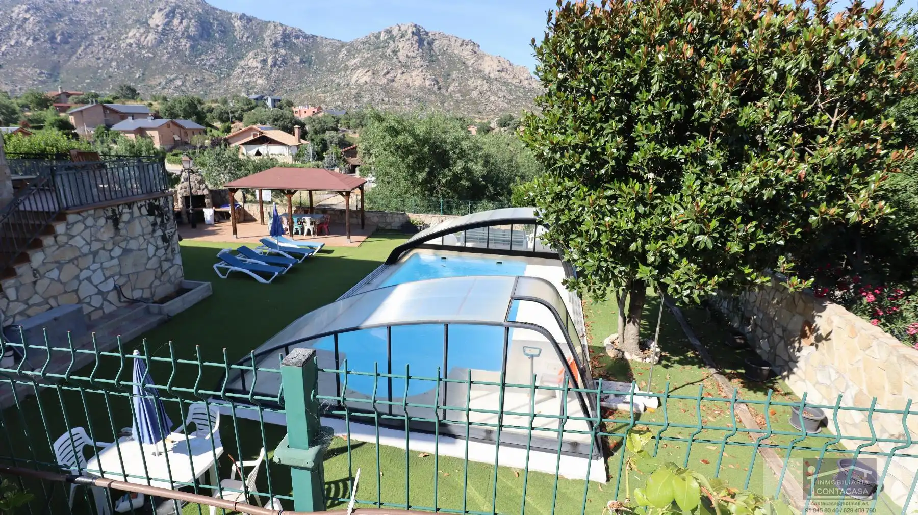 Piscina de Casa o chalet en venta en El Boalo - Cerceda – Mataelpino con Aire acondicionado, Calefacción y Terraza