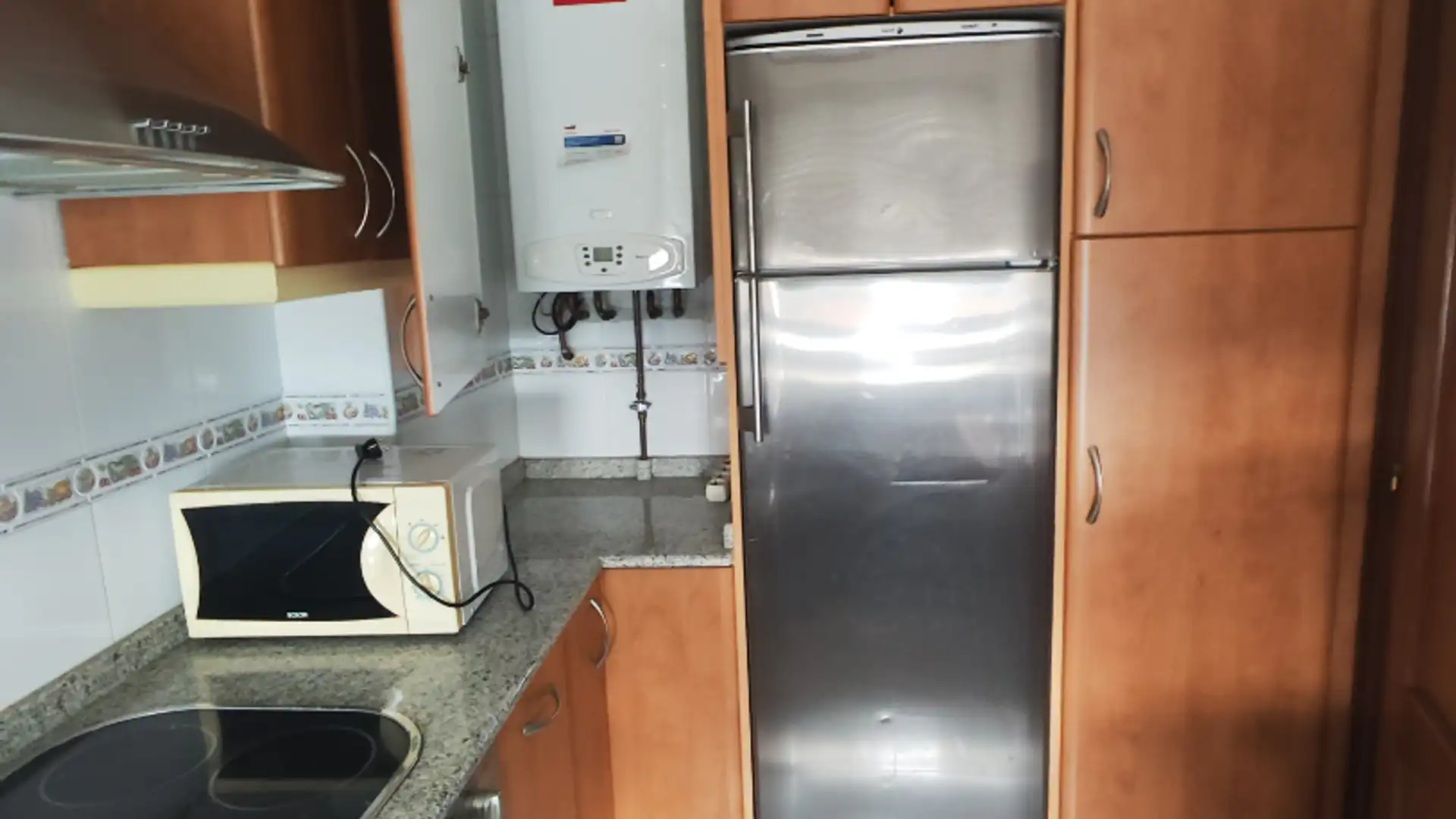 Cocina de Apartamento de alquiler en Teo con Calefacción, Parquet y Trastero