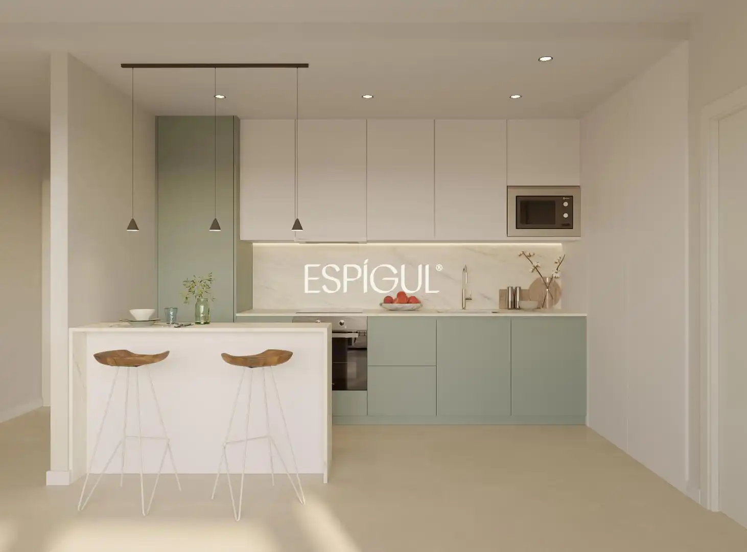 Cocina de Piso en venta en Barcelona con Aire acondicionado, Calefacción y Terraza