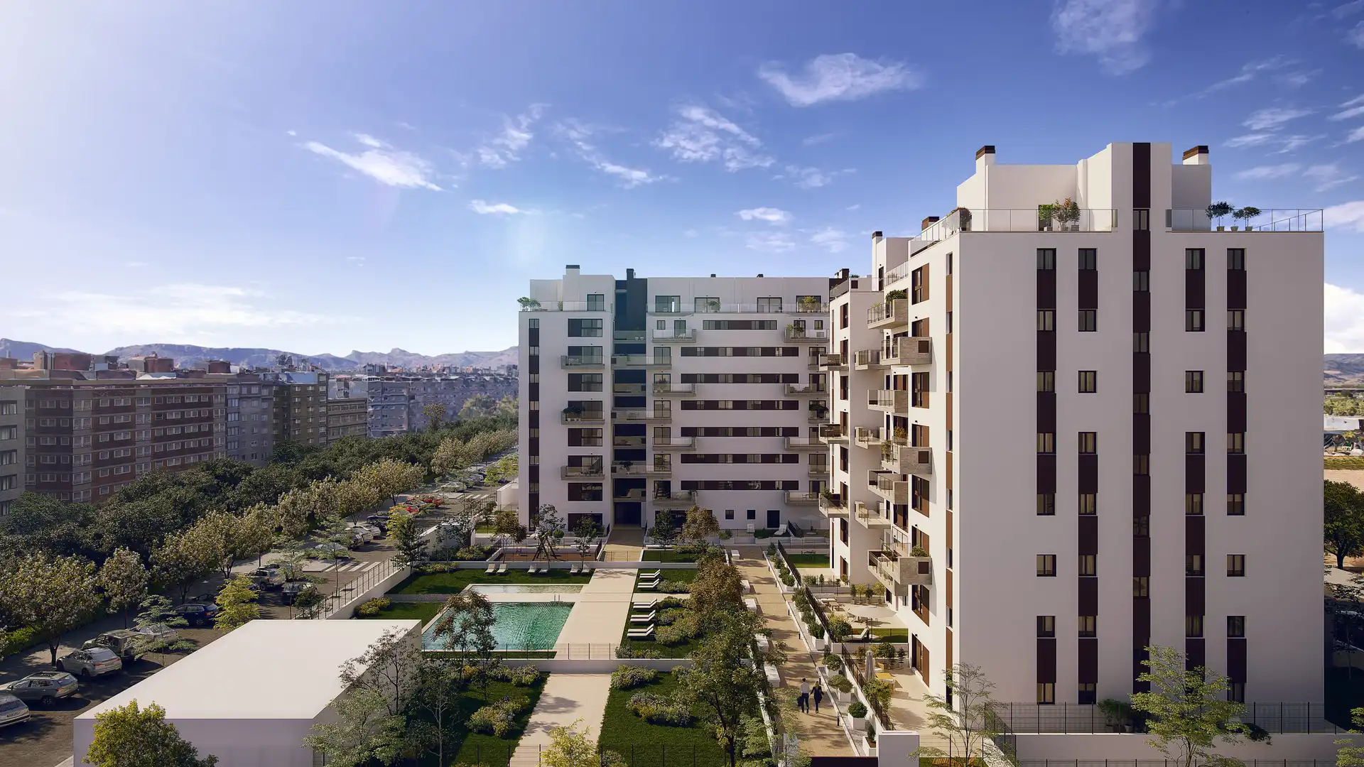 Außenansicht von Dachboden zum Verkauf in Sagunto / Sagunt mit Klimaanlage, Privatgarten und Terrasse