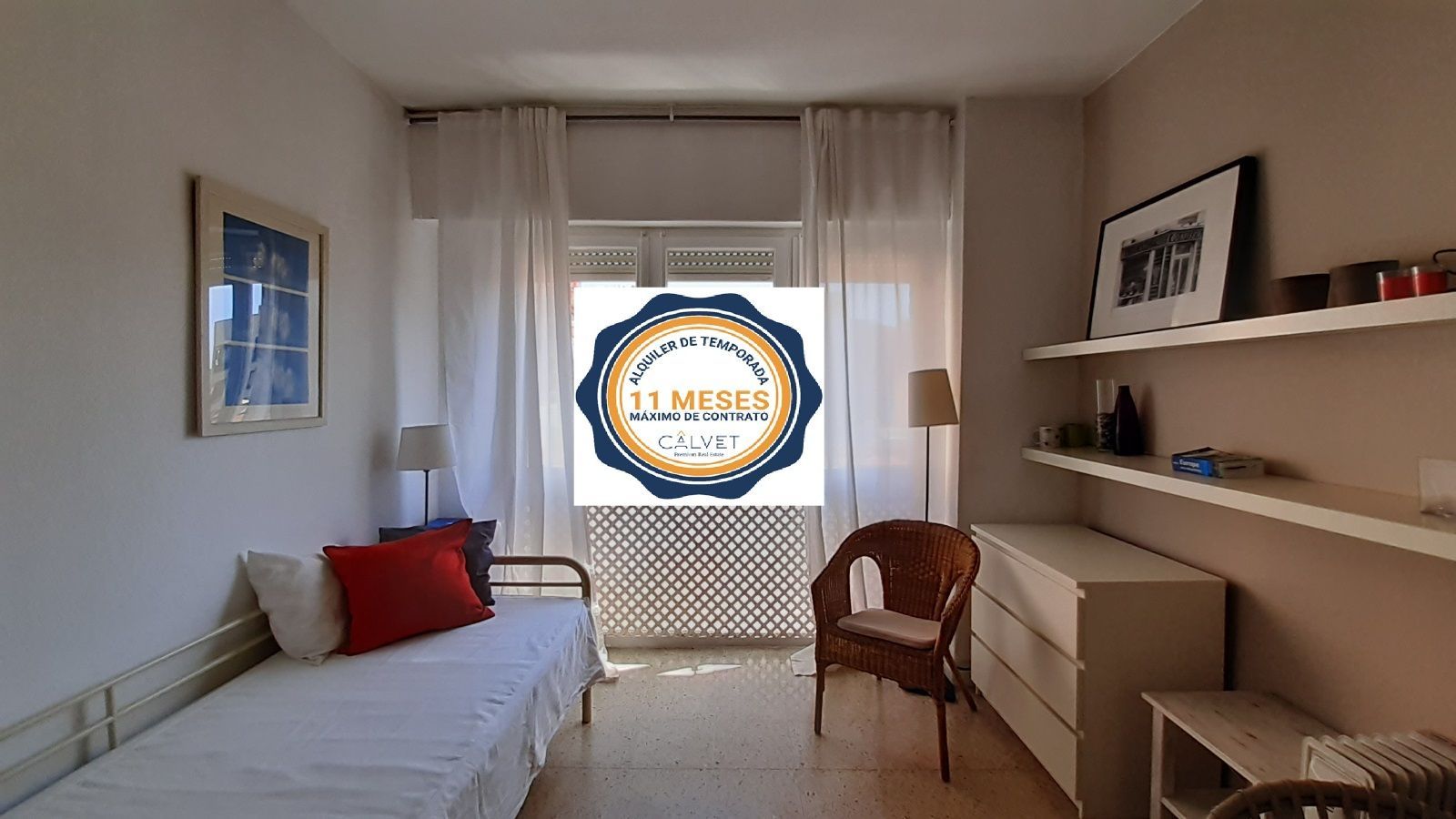 Bedroom of Flat to rent in  Barcelona Capital  with Furnished