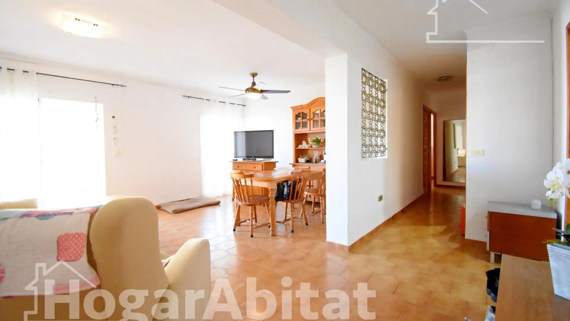 Living room of Flat for sale in Dénia  with Air Conditioner, Private garden and Terrace