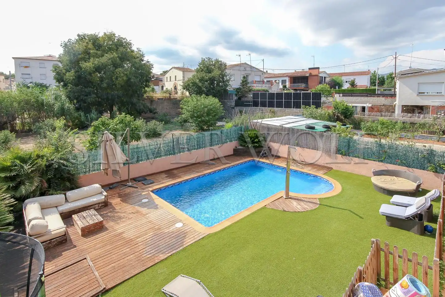 Swimming pool of Houses for sale in Santa Eulàlia de Ronçana  with Air Conditioner, Heating and Private garden