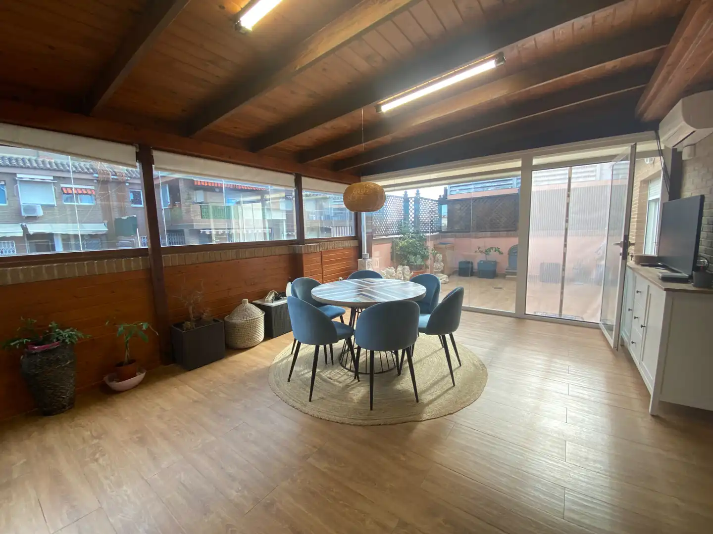 Esszimmer von Dachboden zum Verkauf in Valencia mit Klimaanlage, Heizung und Parkett