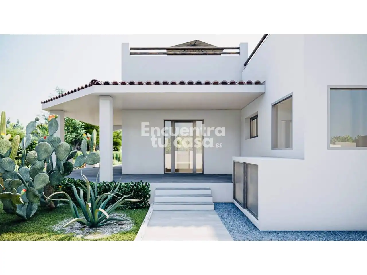 Vista exterior de Casa o xalet en venda en L'Alfàs del Pi amb Aire condicionat, Calefacció i Jardí privat