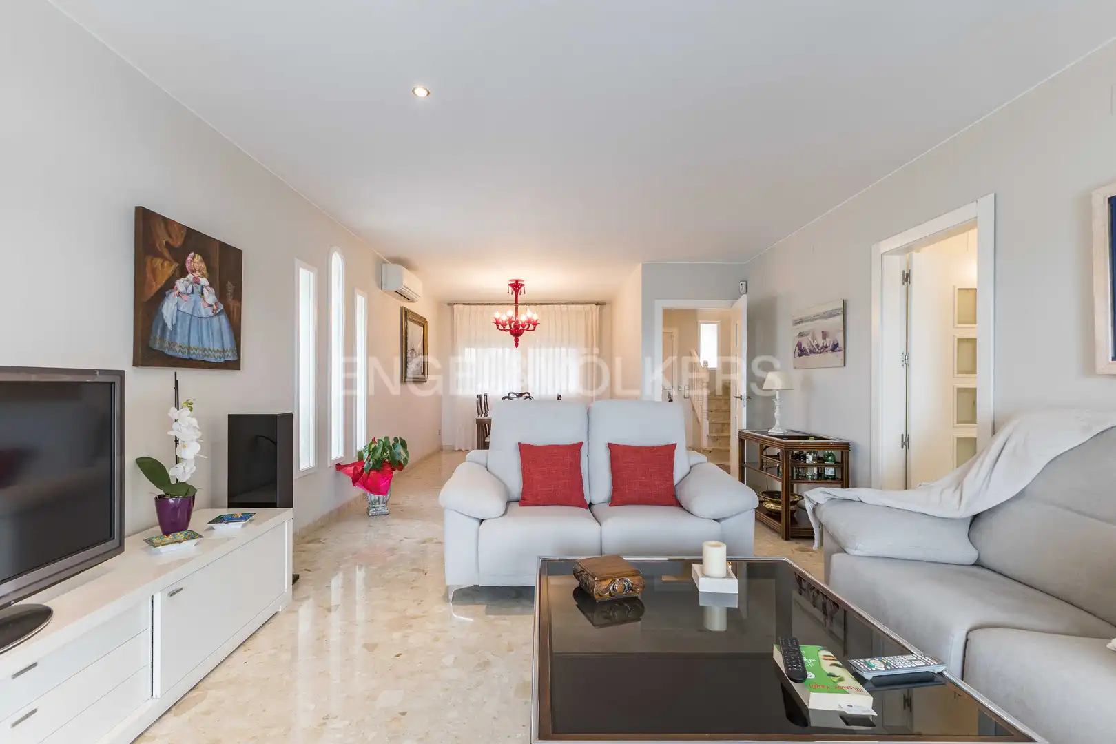 Sala de estar de Casa o chalet en venta en Creixell con Aire acondicionado, Calefacción y Jardín privado