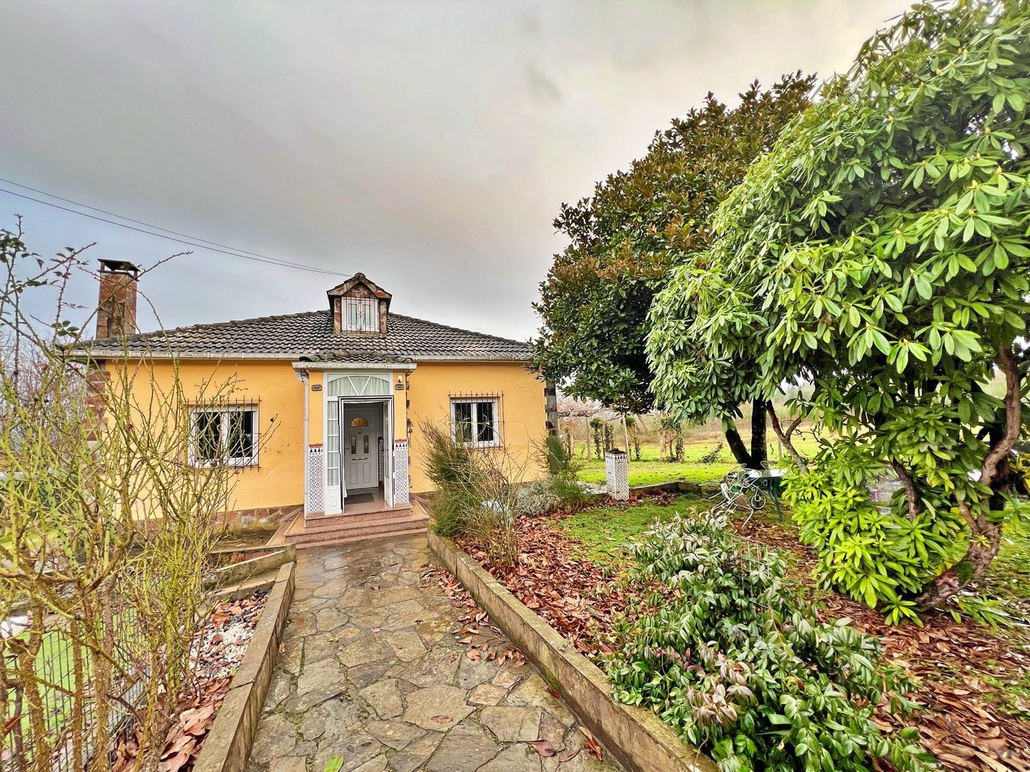 Exterior view of House or chalet for sale in O Corgo    with Heating, Furnished and Oven