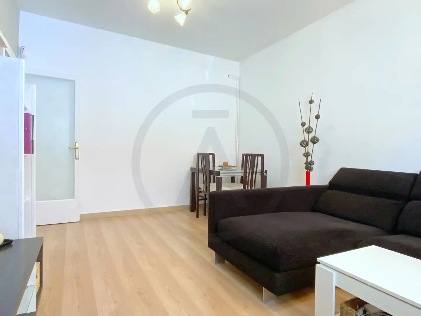 Living room of Flat for sale in Terrassa  with Heating, Parquet flooring and Terrace