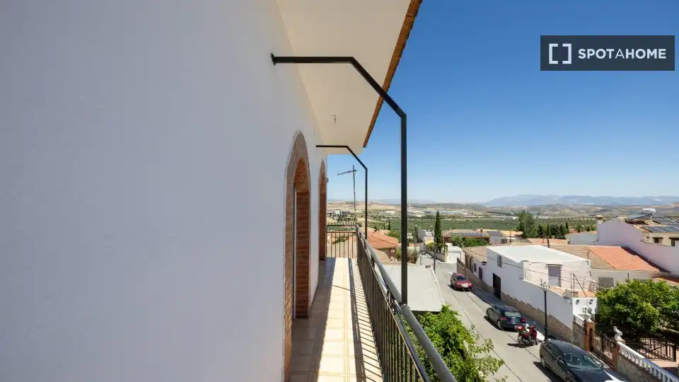 Terraza de Apartamento para compartir en Escúzar con Aire acondicionado, Terraza y Amueblado