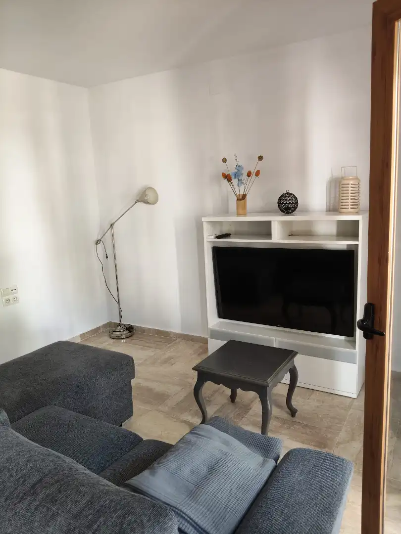 Sala de estar de Apartamento de alquiler en Chiclana de la Frontera con Aire acondicionado, Calefacción y Jardín privado
