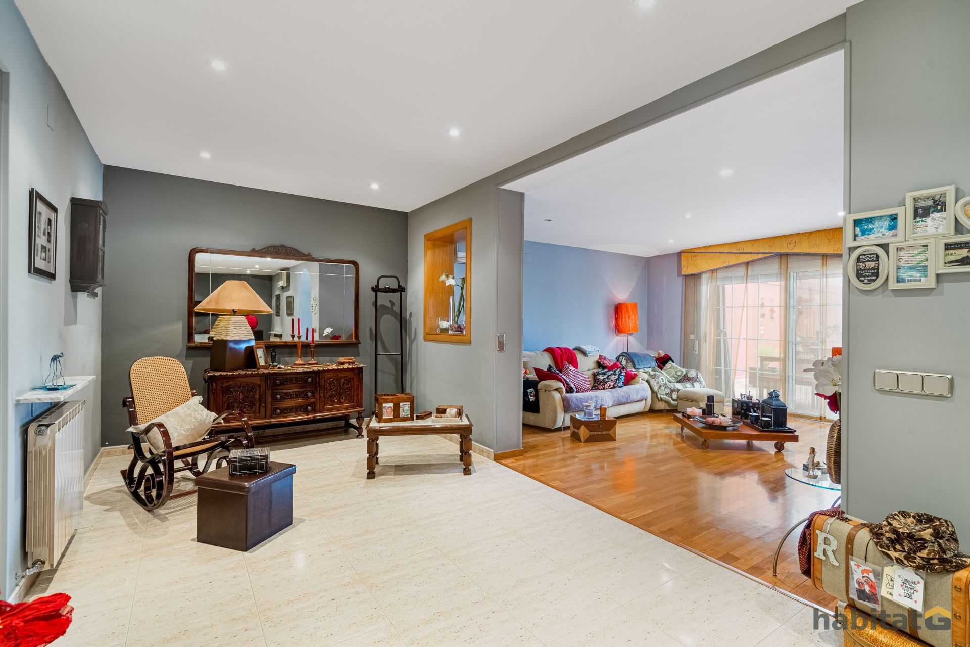 Living room of Single-family semi-detached for sale in Bellpuig  with Air Conditioner, Heating and Private garden
