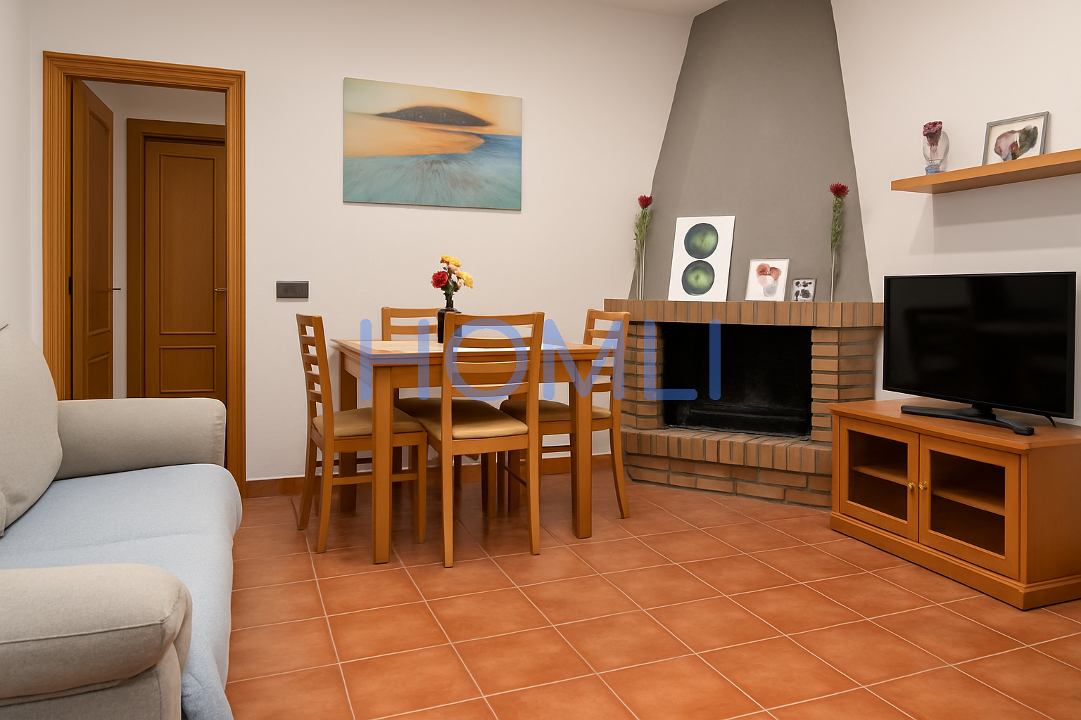 Living room of Single-family semi-detached for sale in Alfarràs  with Air Conditioner, Heating and Storage room