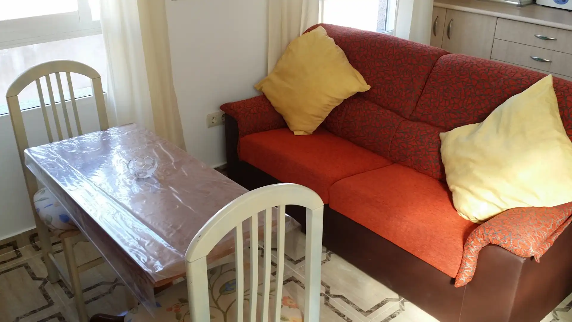 Sala de estar de Ático de alquiler en Cartagena ciudad