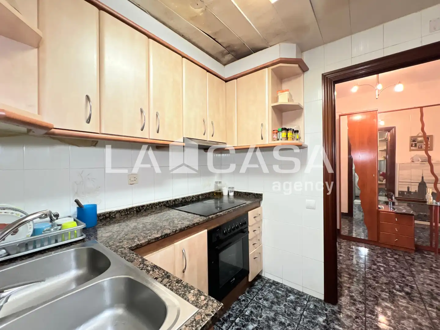 Kitchen of Flat for sale in Badalona  with Heating and Balcony