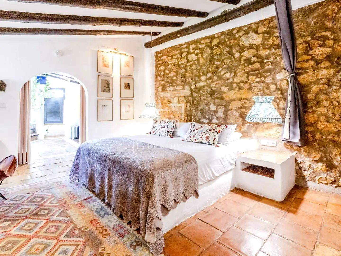 Habitación de Finca rústica en venta en Canyelles con Aire acondicionado, Calefacción y Jardín privado