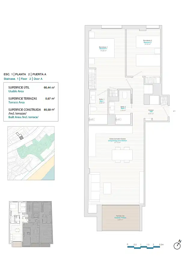 Appartement compact avec terrasse à vendre à Centro Urbano, imagen 9