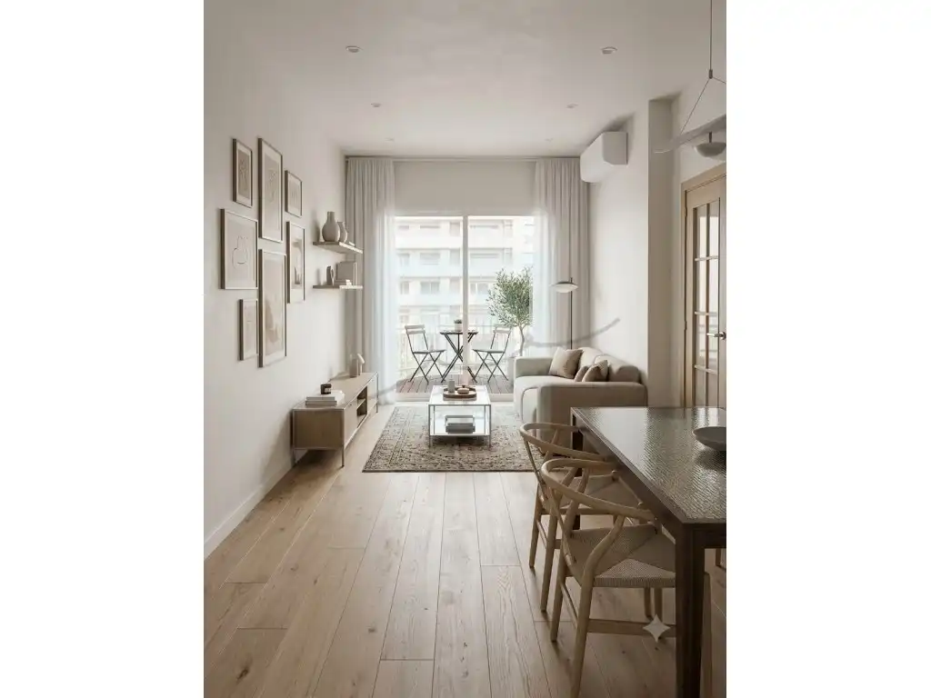 Sala de estar de Apartamento en venta en Badalona con Terraza