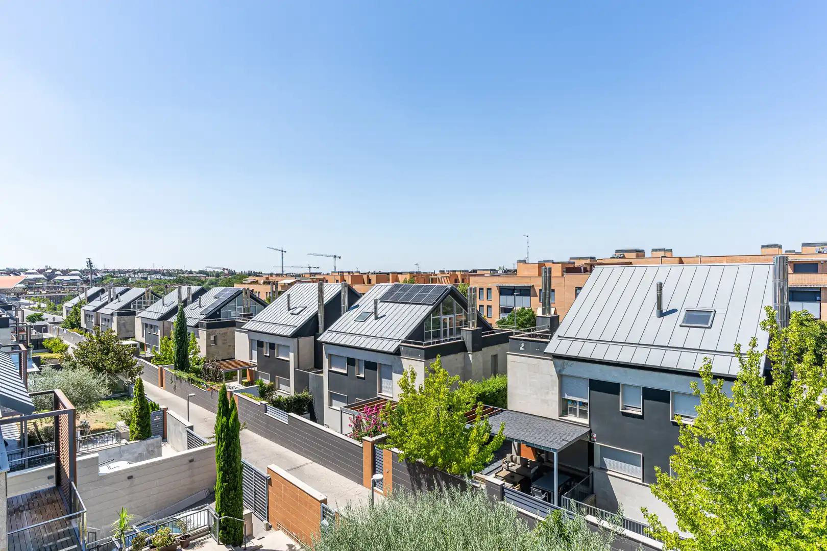 Terrace of Detached homes for sale in Las Rozas de Madrid  with Air Conditioner, Heating and Private garden