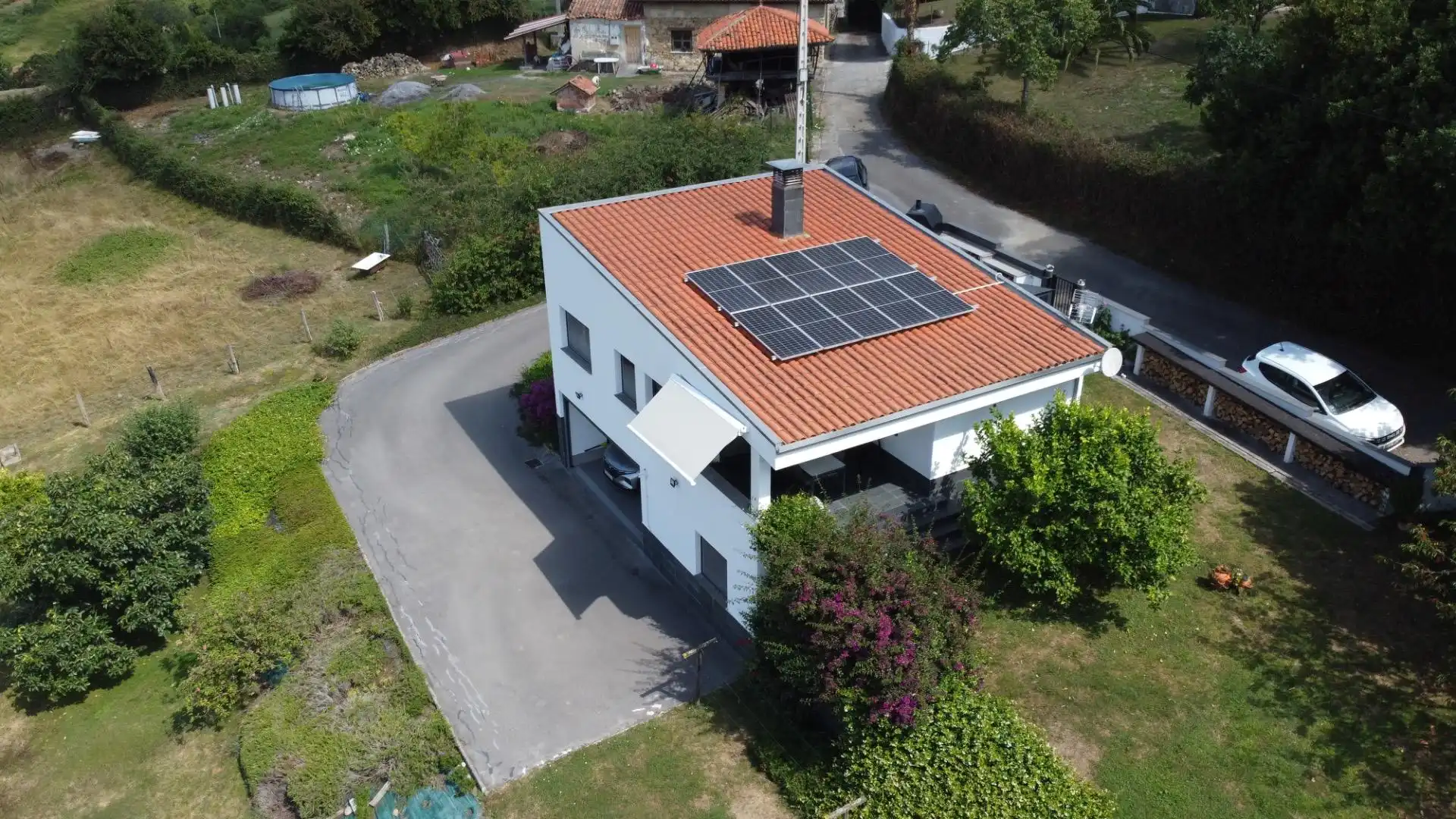 Vista exterior de Casa o chalet en venta en Siero con Calefacción, Jardín privado y Terraza