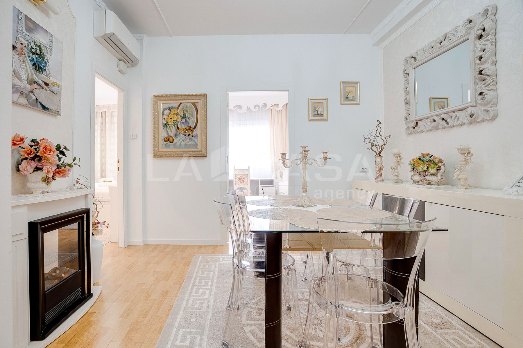 Dining room of Planta baja for sale in Badalona  with Air Conditioner, Terrace and Storage room