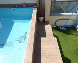 Swimming pool of Single-family semi-detached for sale in  Almería Capital  with Air Conditioner, Terrace and Swimming Pool