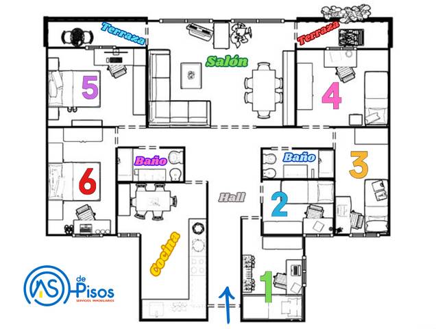 Piso en Alquiler en Calle de San Roque, 17 en Barrio de Delicias