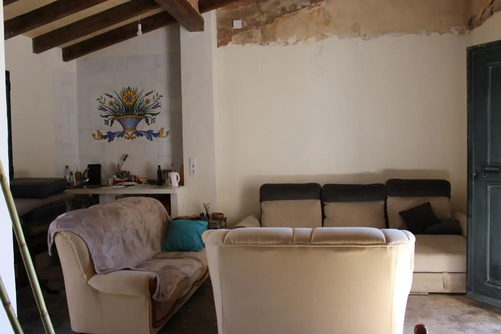 Sala de estar de Finca rústica en venta en Oliva