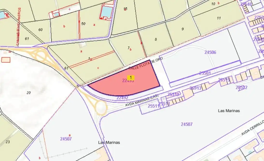Residential land for sale in Roquetas de Mar ciudad