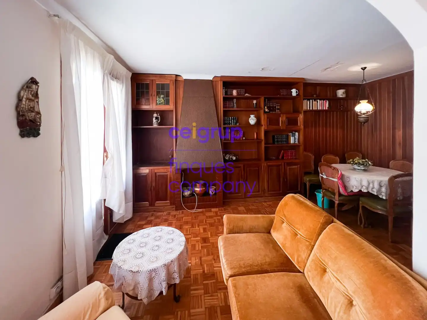 Living room of Attic for sale in Portbou  with Terrace, Storage room and Furnished