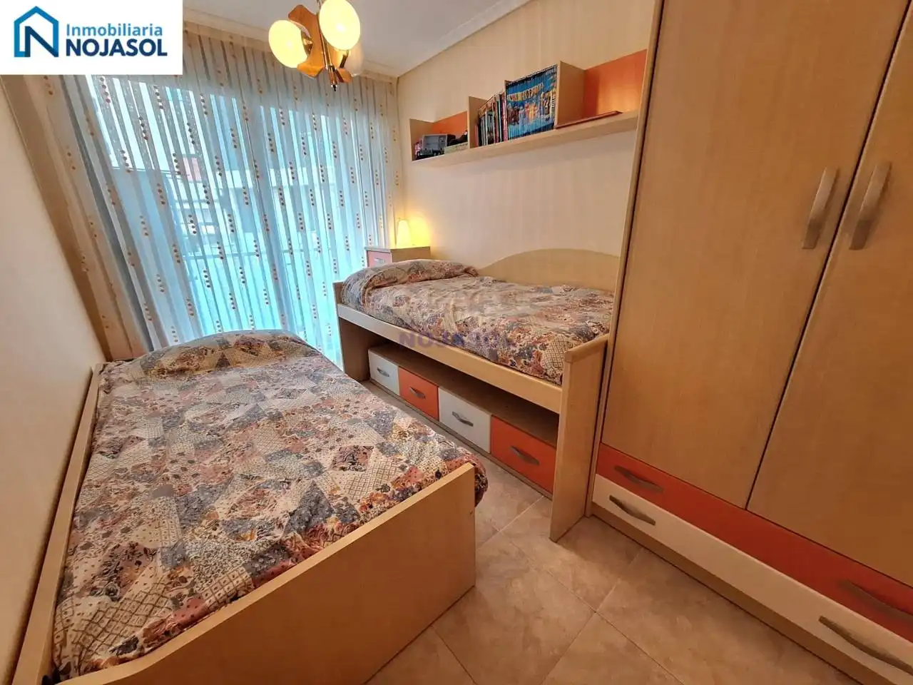 Schlafzimmer von Wohnungen zur Miete in Noja mit Heizung, Privatgarten und Terrasse