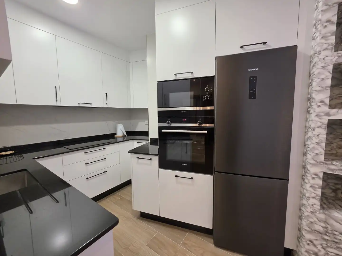 Kitchen of Flat for rent in A Coruña Capital   with Furnished