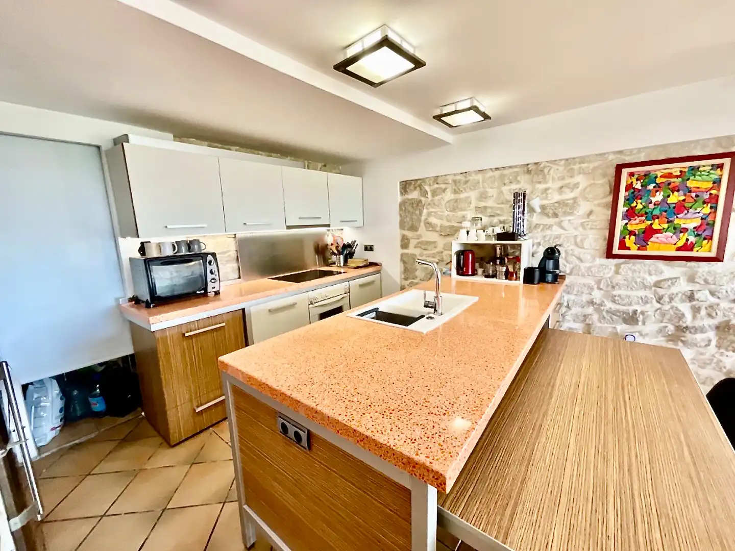 Küche von Wohnung zum Verkauf in Alicante / Alacant mit Klimaanlage und Terrasse