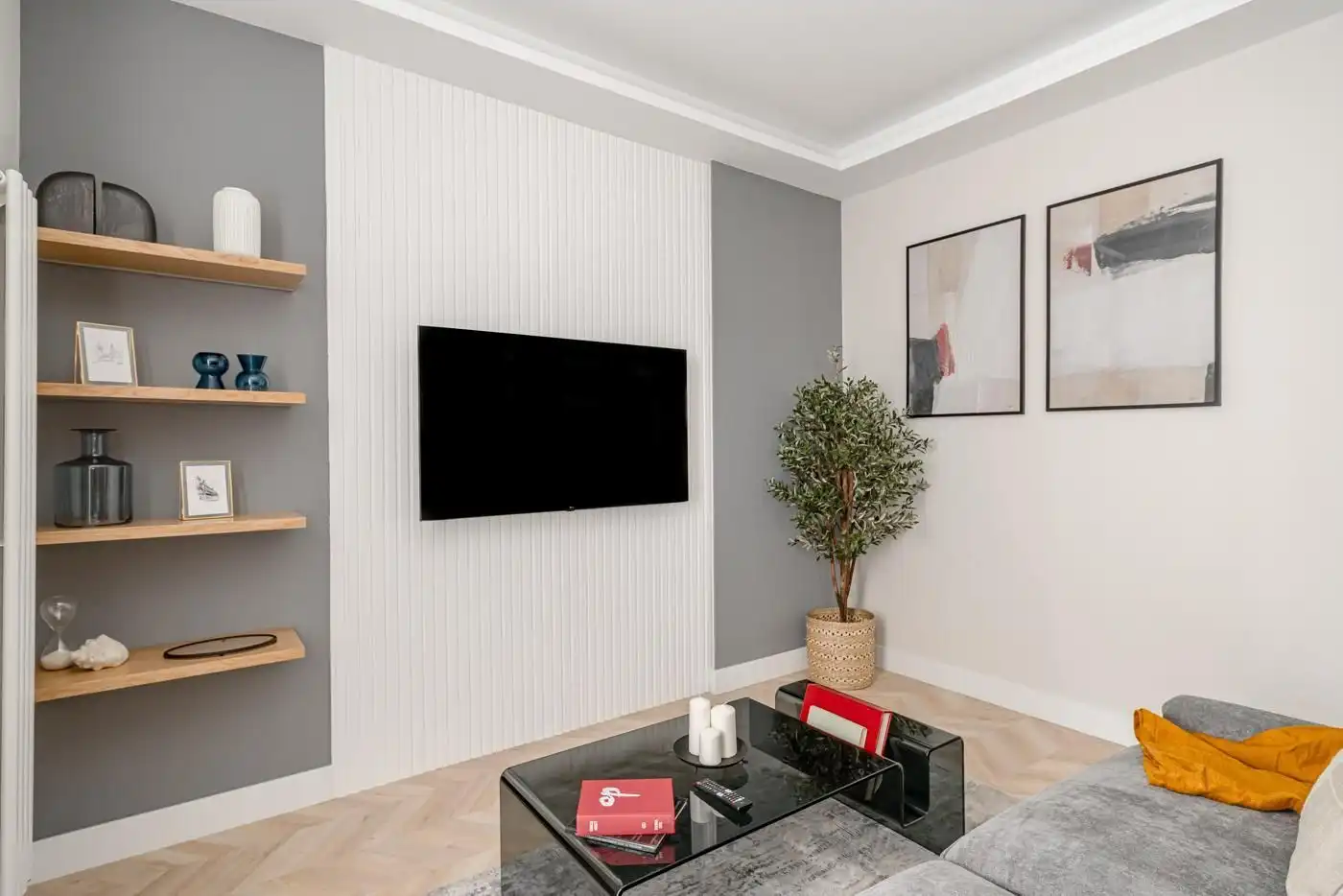 Wohnzimmer von Wohnung zum Verkauf in Madrid mit Klimaanlage und Heizung