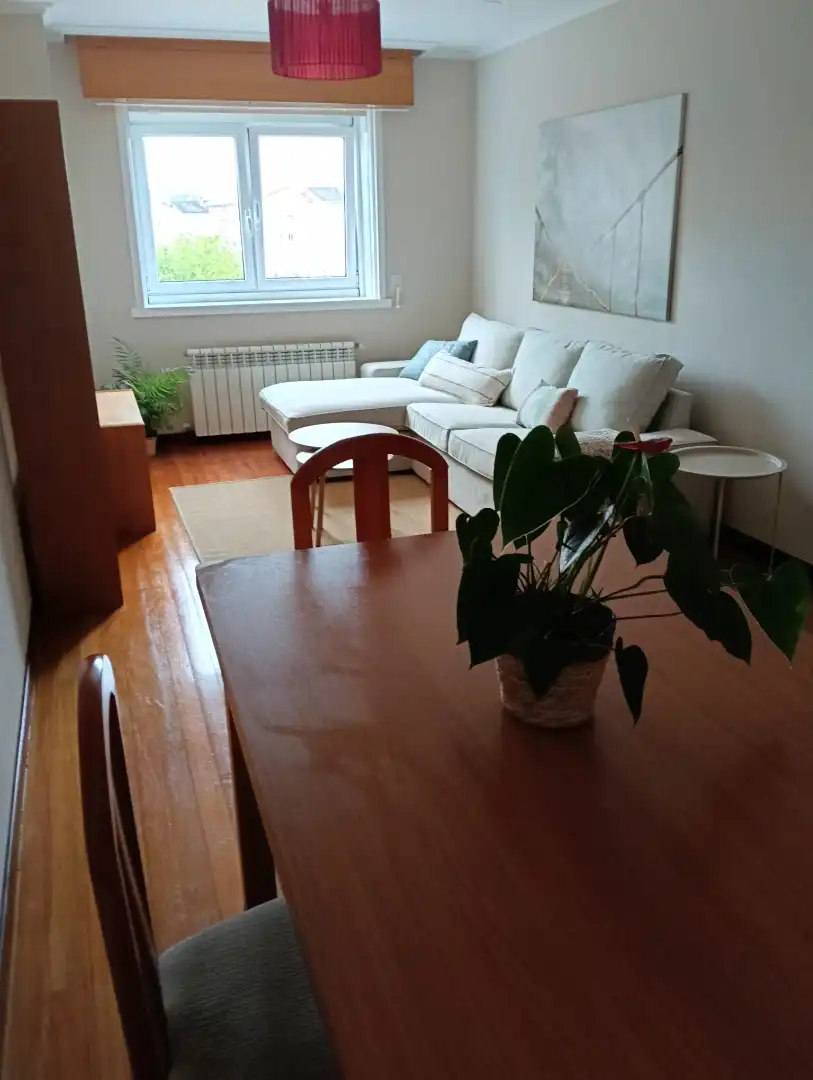Sala d'estar de Pis de lloguer en Narón amb Calefacció, Parquet i Traster