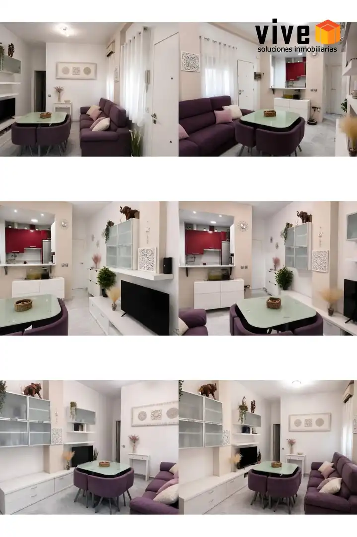Living room of Flat for sale in Sevilla  with Heating, Storage room and Furnished