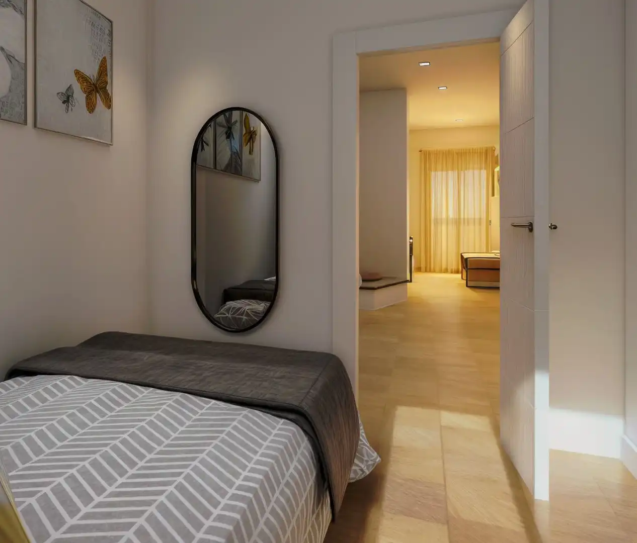 Bedroom of Flat for sale in Barcelona  with Air Conditioner, Heating and Private garden