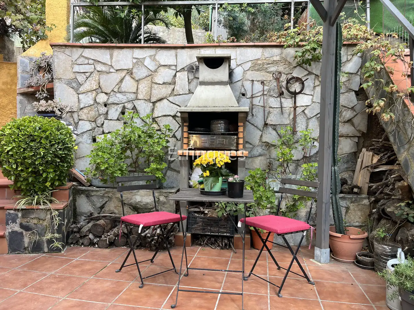 Terrasse von Haus oder Chalet zum Verkauf in Viladecavalls mit Klimaanlage, Heizung und Privatgarten