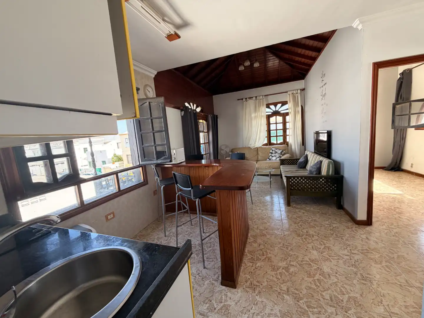 Sala de estar de Piso en venta en San Bartolomé con Balcón