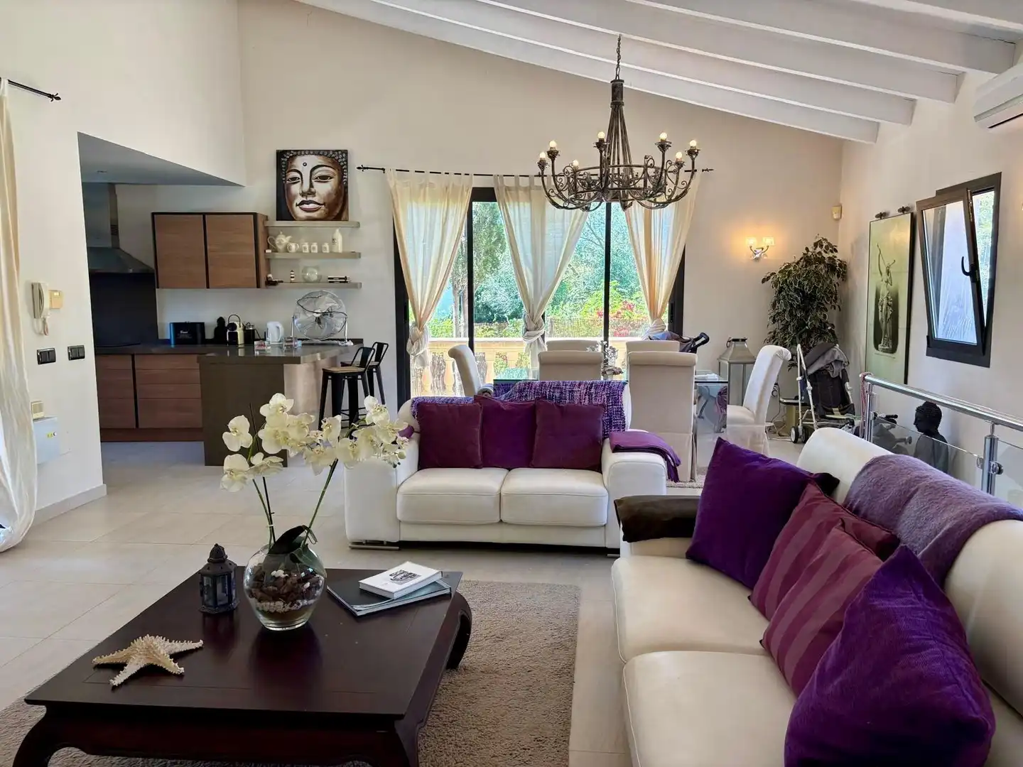 Sala d'estar de Casa o xalet de lloguer en Andratx amb Aire condicionat, Calefacció i Jardí privat