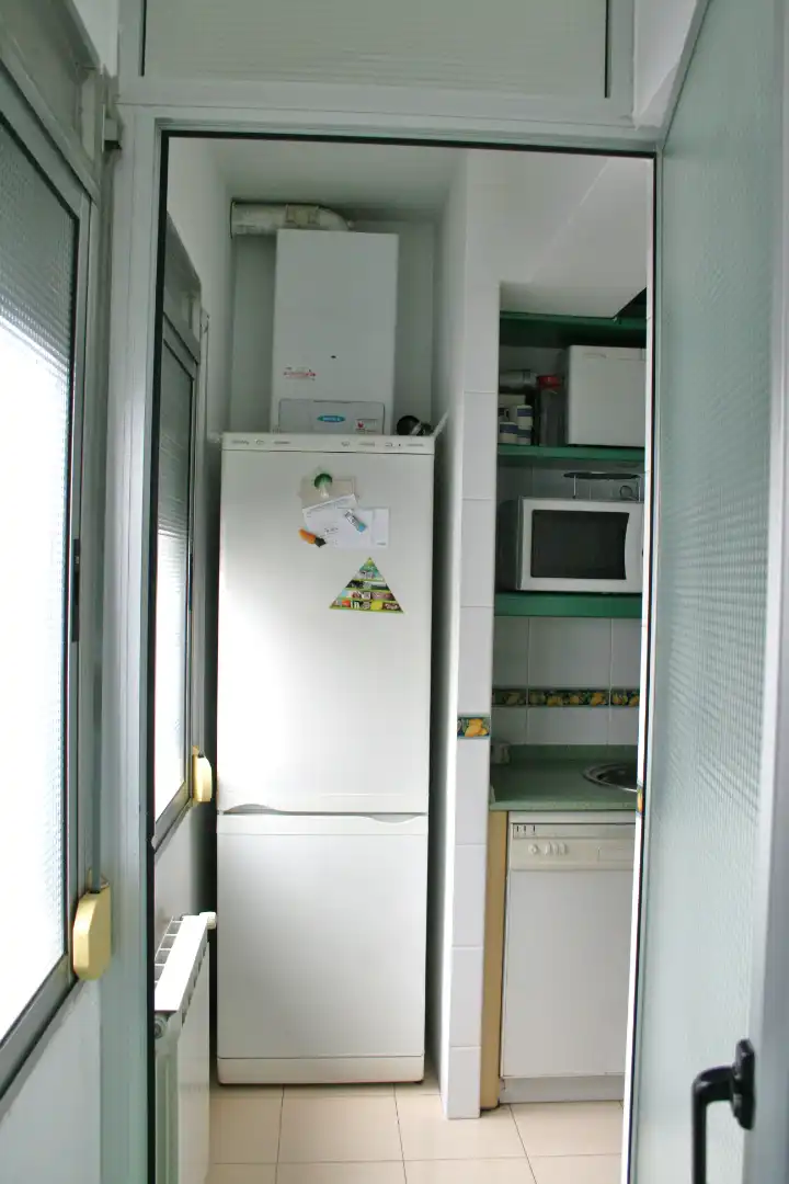Küche von Wohnung zur Miete in Zaragoza mit Heizung, Parkett und Möbliert