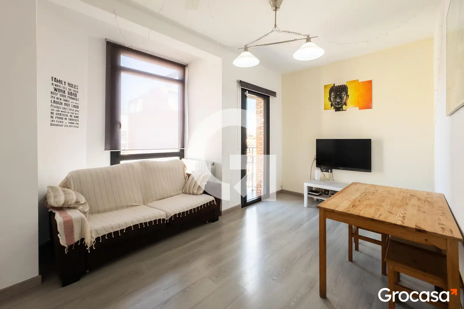 Sala de estar de Piso en venta en Barcelona con Calefacción, Amueblado y Horno