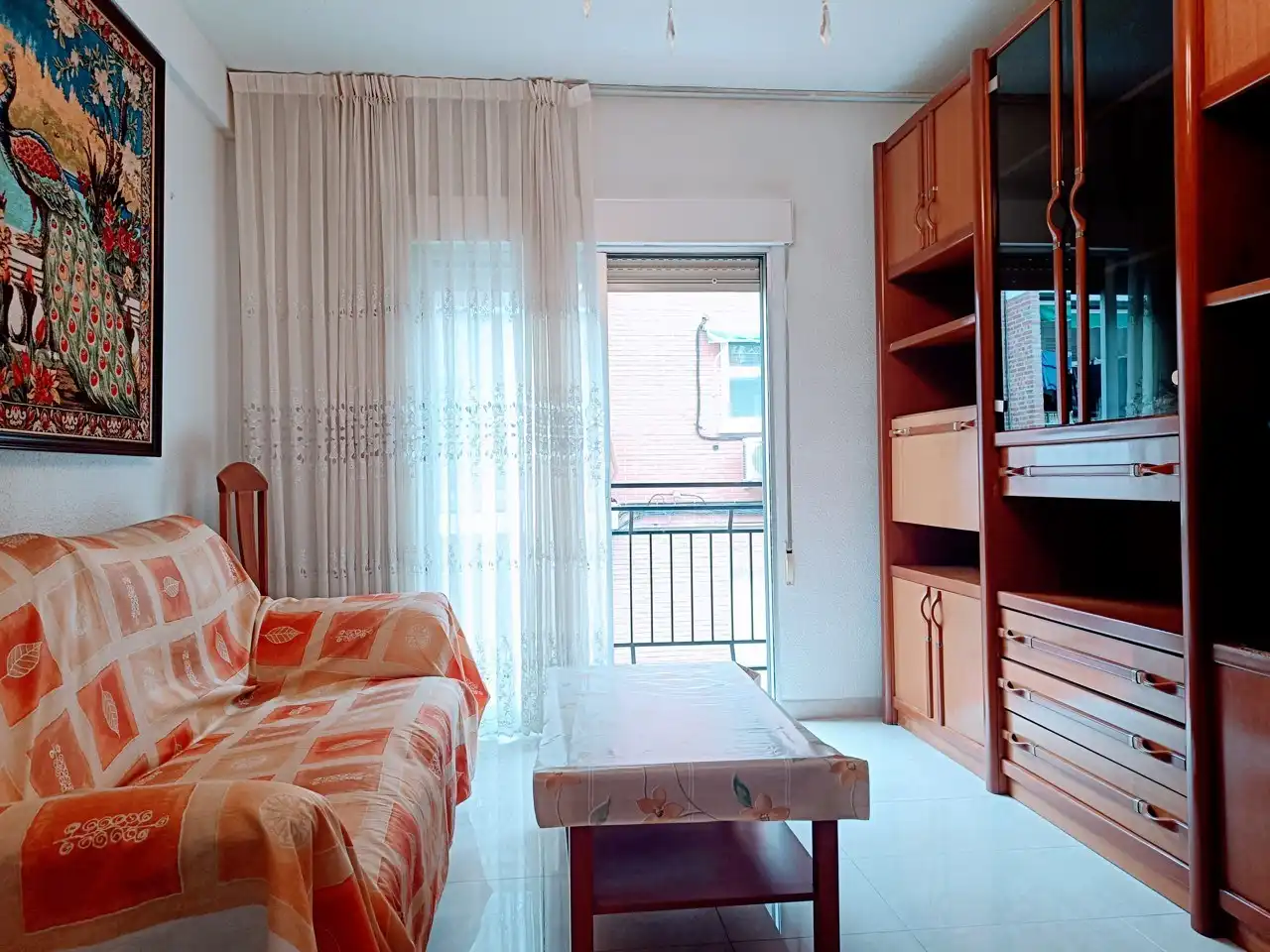 Bedroom of Flat for rent in Madrid  with Air Conditioner, Heating and Terrace