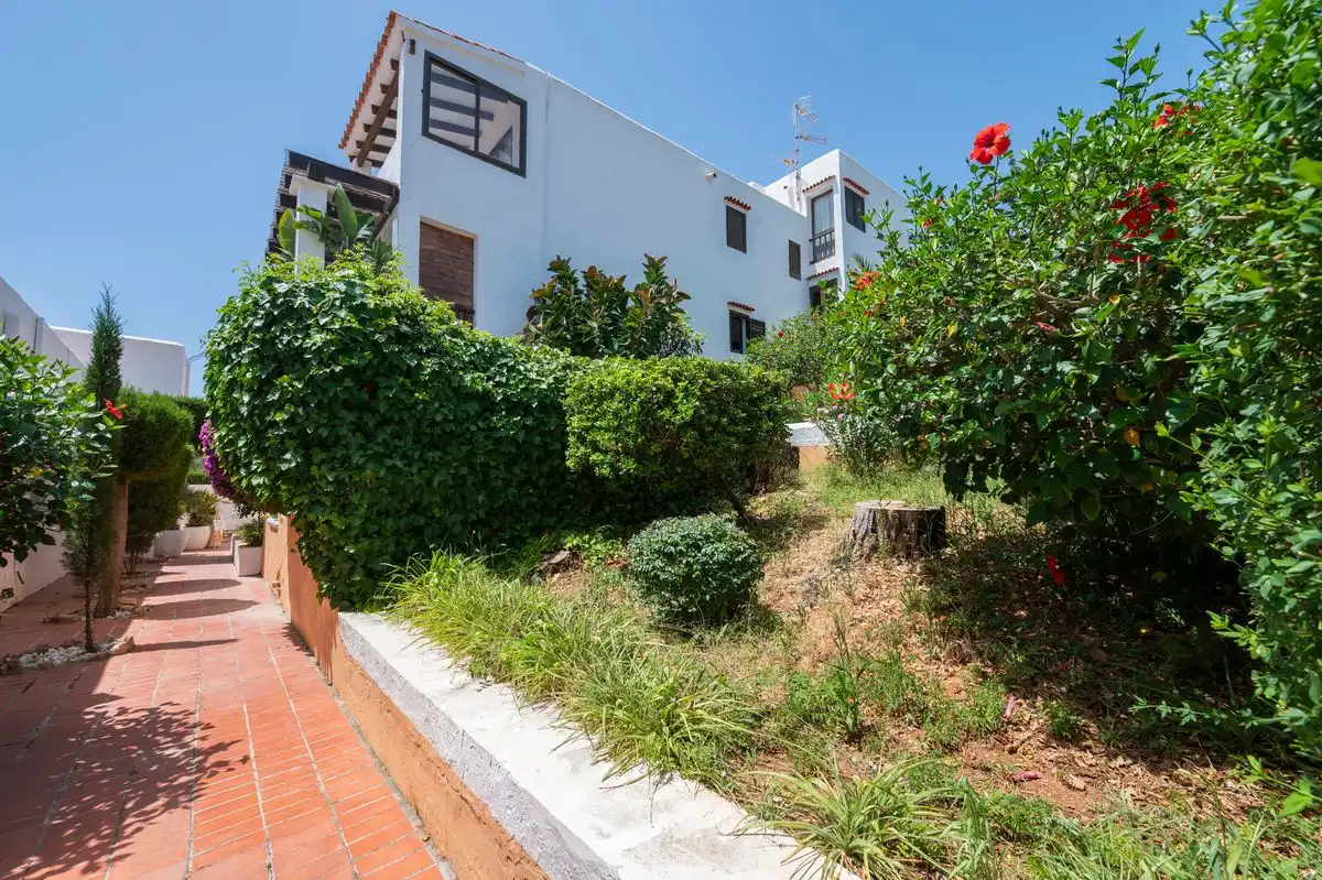 Exterior view of Flat for sale in Santa Eulària des Riu  with Air Conditioner, Heating and Private garden
