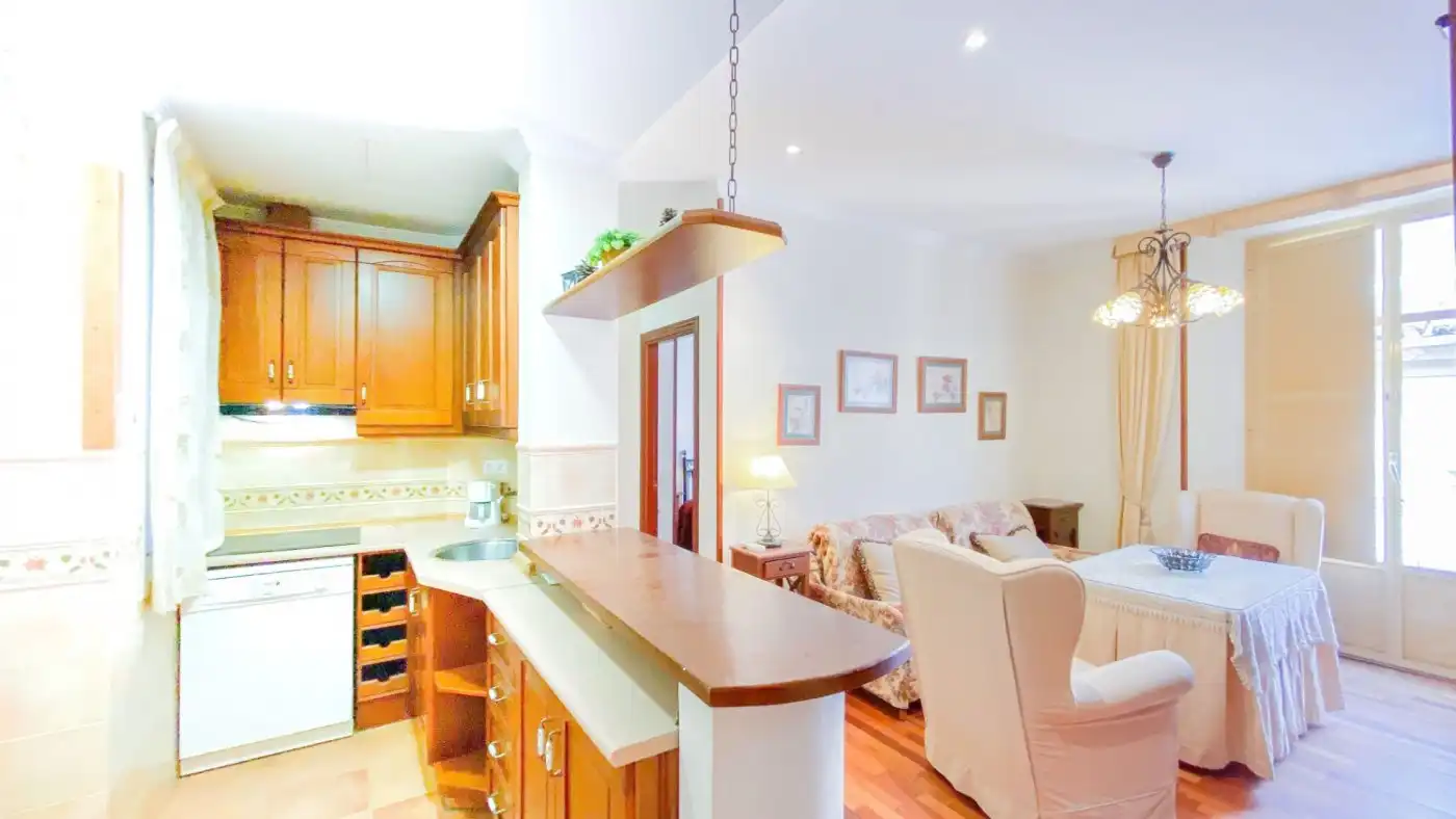 Kitchen of Flat for rent in Málaga  with Air Conditioner, Parquet flooring and Furnished