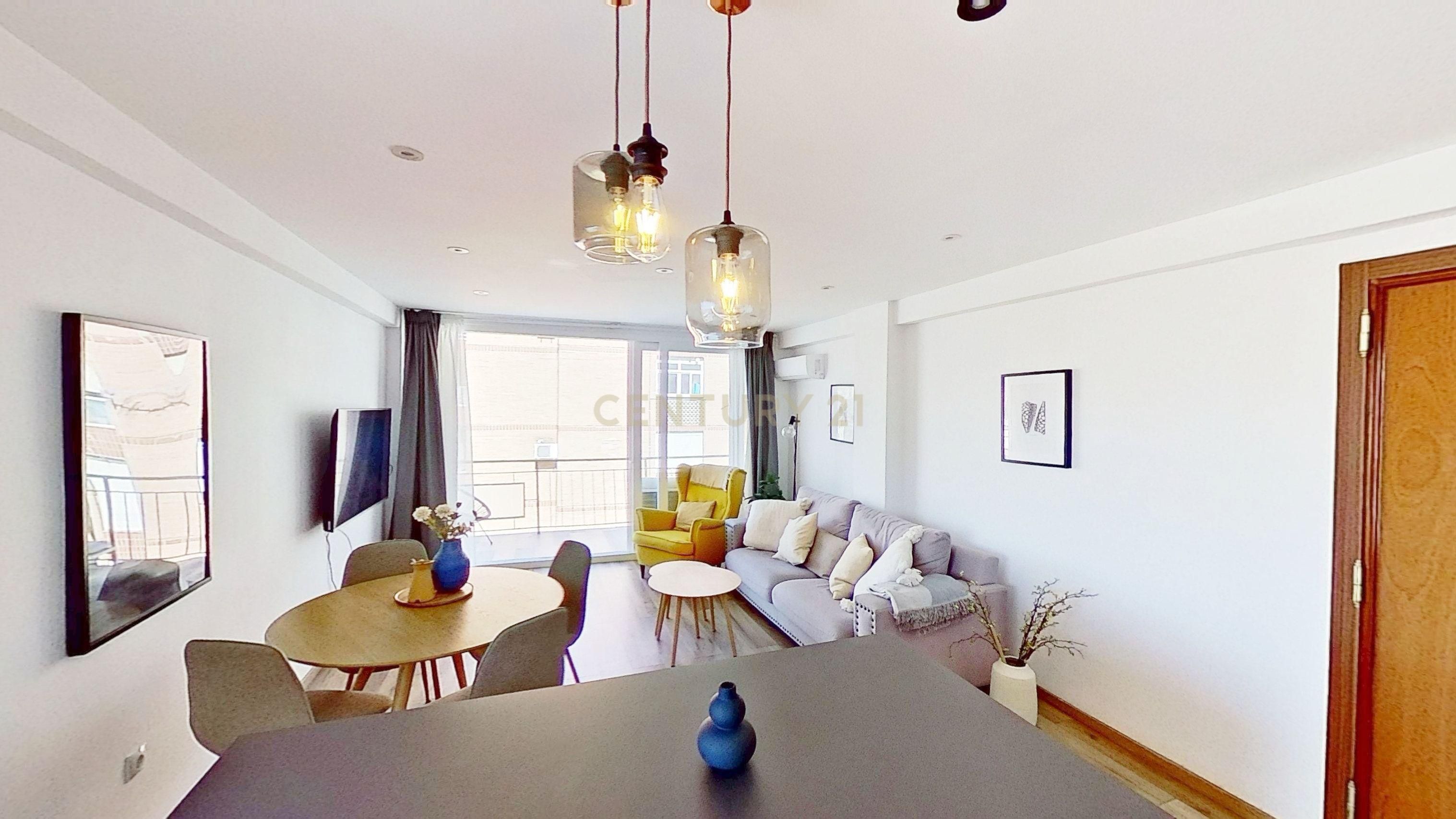 Sala d'estar de Apartament de lloguer en Málaga Capital amb Aire condicionat, Forn i Rentadora