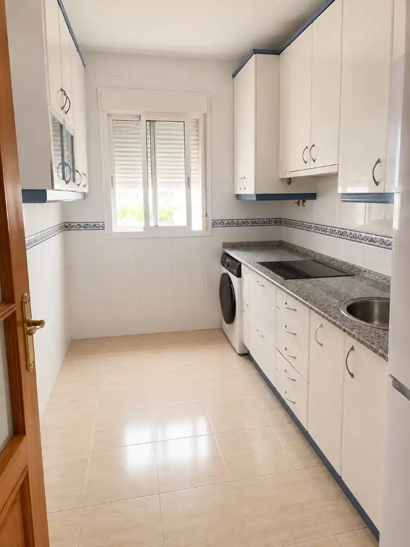 Kitchen of Flat for sale in San Juan del Puerto  with Furnished, Oven and Washing machine