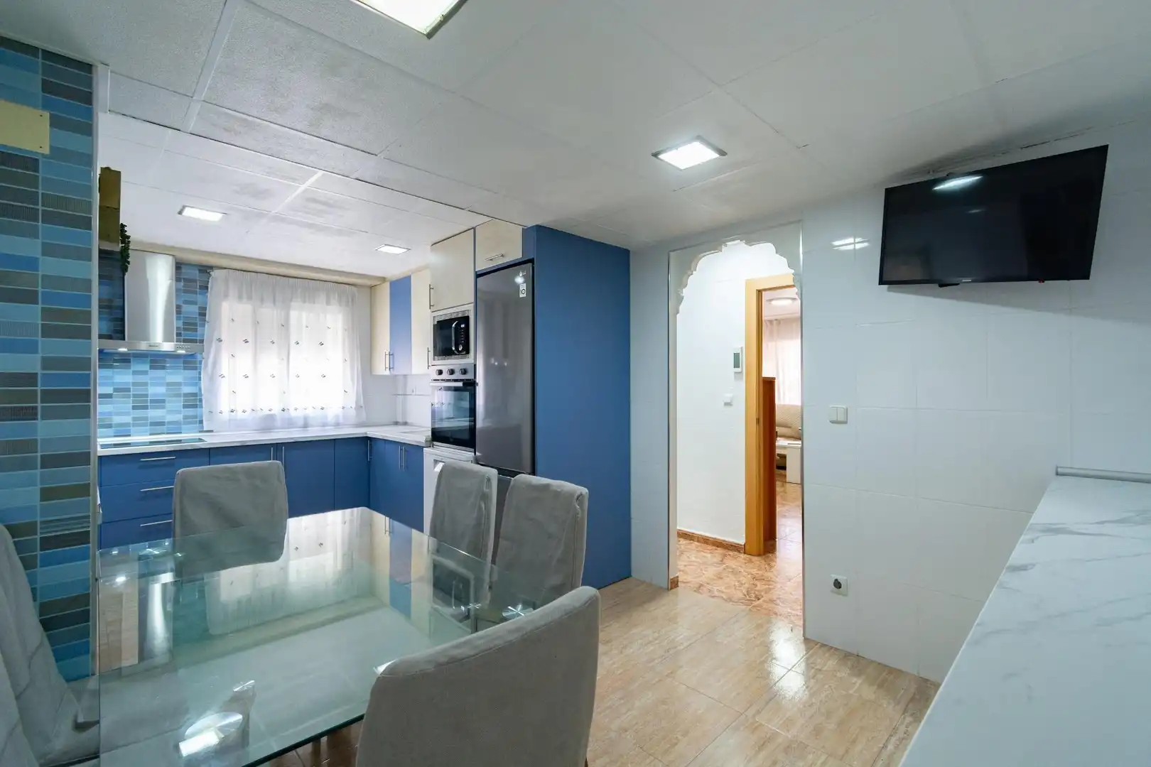 Cocina de Casa adosada en venta en Cartagena con Aire acondicionado, Calefacción y Jardín privado