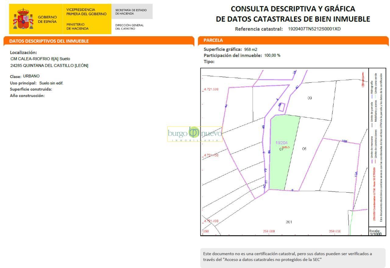 Residencial en venda en Quintana del Castillo
