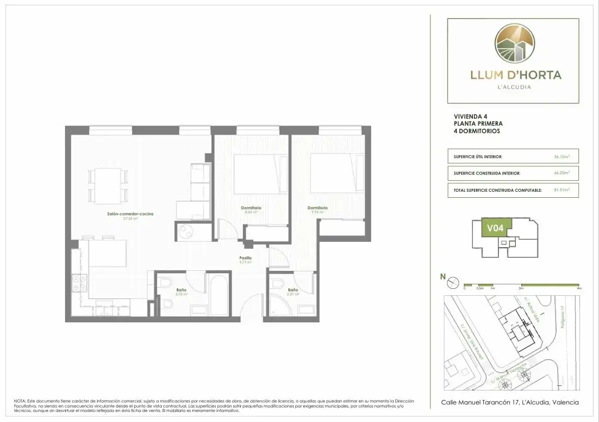 Piso en venta en L'Alcúdia con Aire acondicionado y Balcón